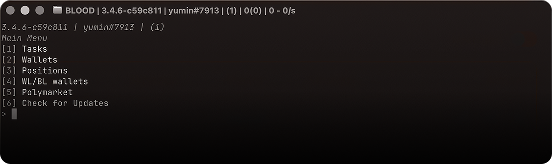 BLOOD 3.0 Command Line Interface