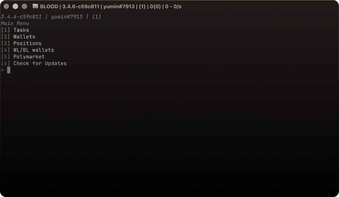 BLOOD 3.0 Command Line Interface